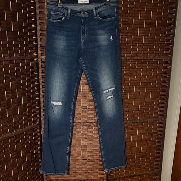 Flying Monkey Denim - Flying Monkey Dark Blue Women's Straight Jeans